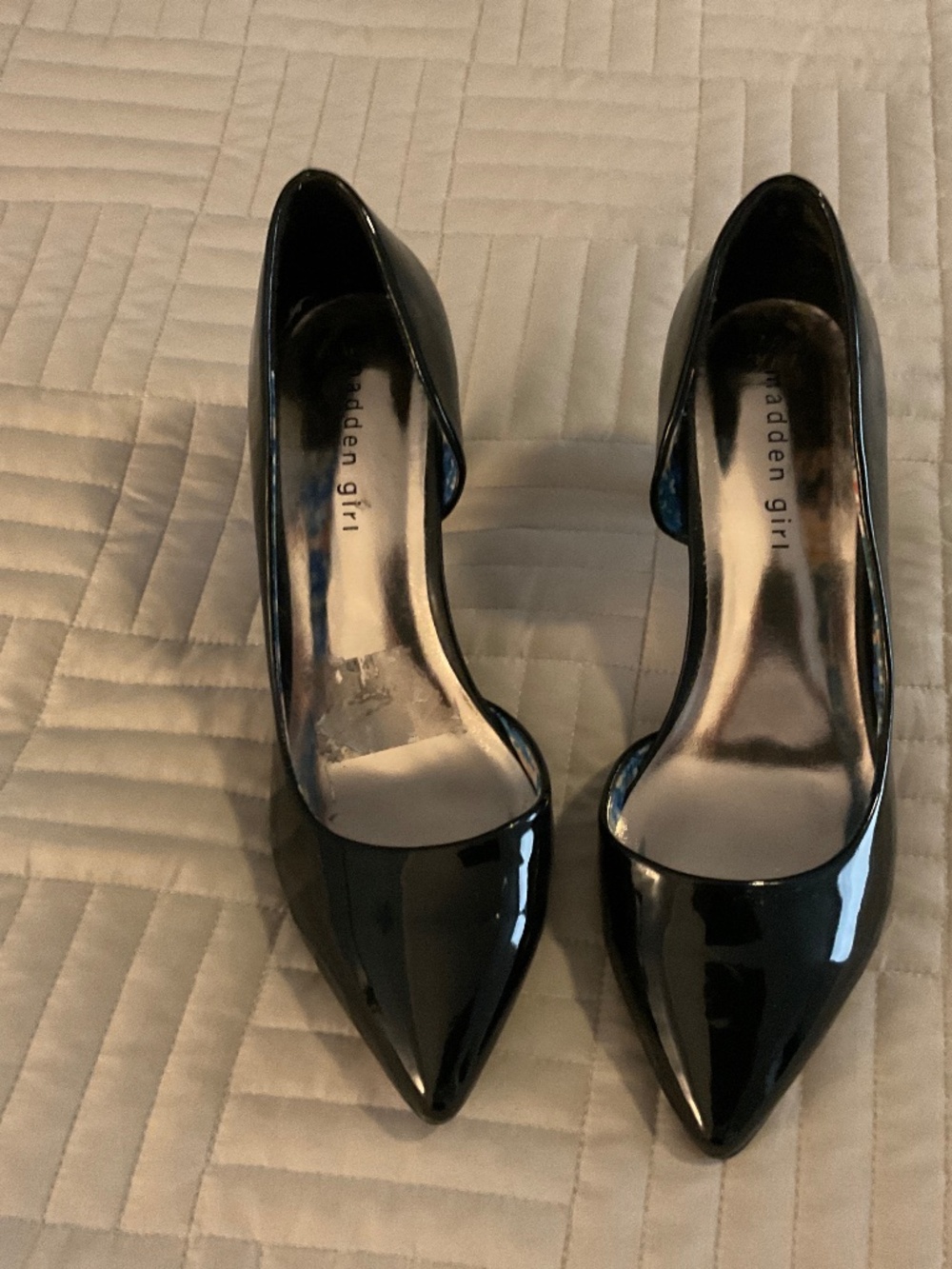 Madden Girl Black Patent Stiletto Heel